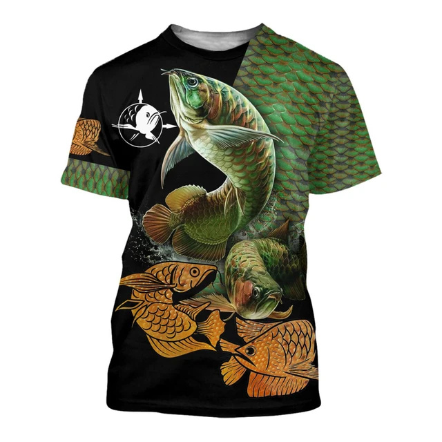 Love Brook Trout Fishing 3D All Over Printed Men t shirt Summer Harajuku  Casual short Sleeve Tee shirts Unisex tops TX-28