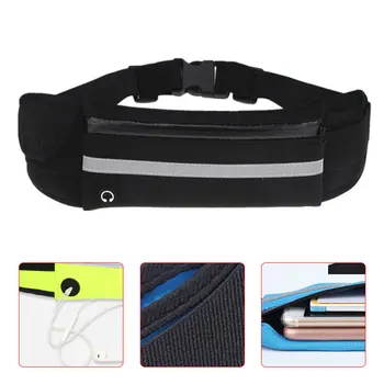 

Waist Bags Running Bag Satchel Mountaineering Headset Diving Material Earphone Hole Hip Belt Bags Tourism Run Camping Money