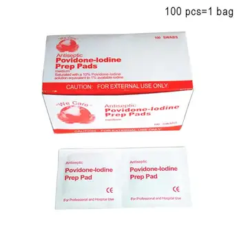 

100pcs/box Portable Alcohol Swabs Wipes Pad Disinfection Antibacterial Non-woven Alcohol Pads