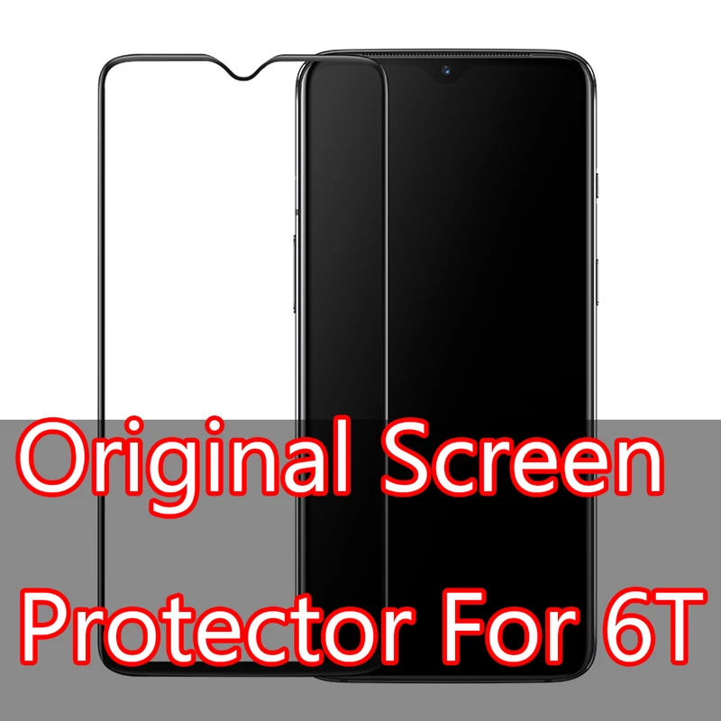 Oneplus6T 7 7T протектор экрана из закаленного стекла полное покрытие идеально подходит супер жесткий 9H - Цвет: For Oneplus 6T