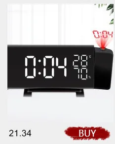 Цифровой будильник с подставкой термометр дисплей Повтор Функция Led настольные часы Пробуждение таймер для освещения электронный Despertador