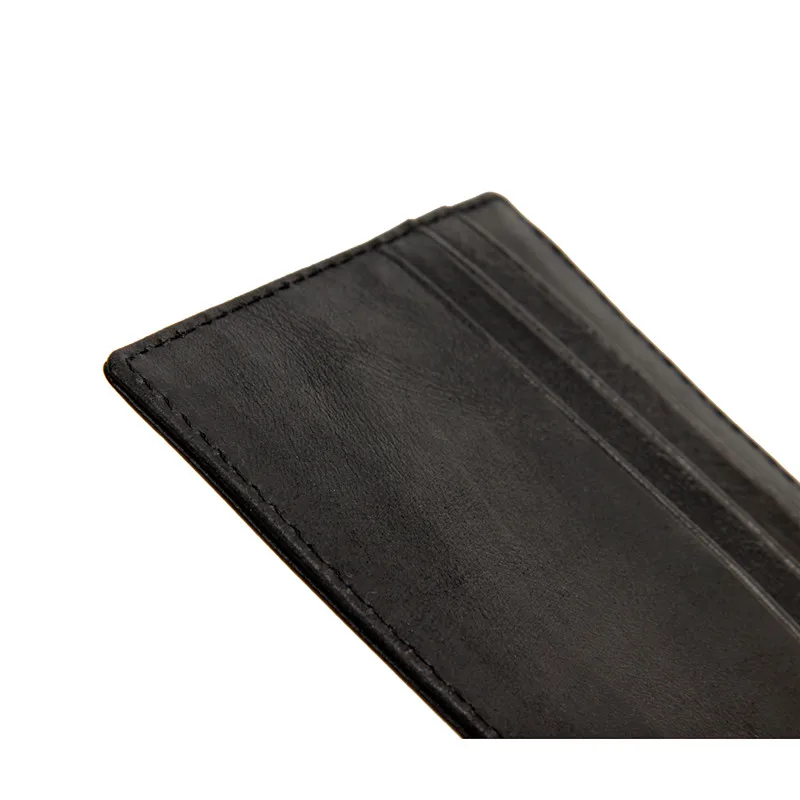 Мужская Rfid Блокировка воловья кожа мульти-карта сумка Мужской Двойной минимализм бумажник прочный и устойчивый к царапинам держатель для кредитных карт