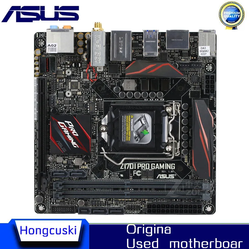 Miniitx Itx For Asus Z170i Pro Gaming Original Motherboard Socket