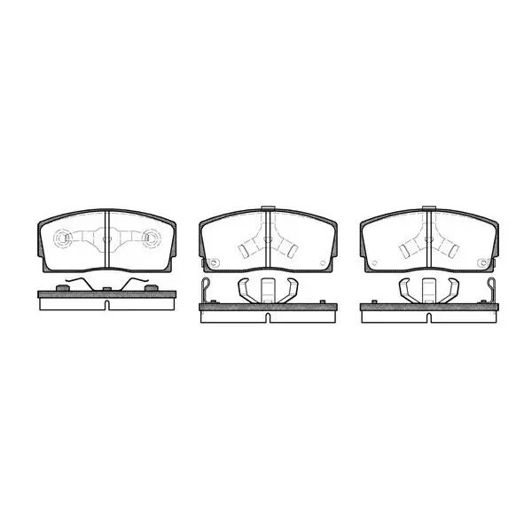 Колодки дисковые п.\ Daihatsu Charade 1.0/1.3/1.0TD 83-93/Applau