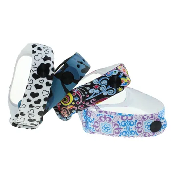 

For Mi Band 4 Accessories Pulseira Miband 3 4 Strap Replacement Colorful Bracelet Wristband Silicone Wriststrap TSLM1
