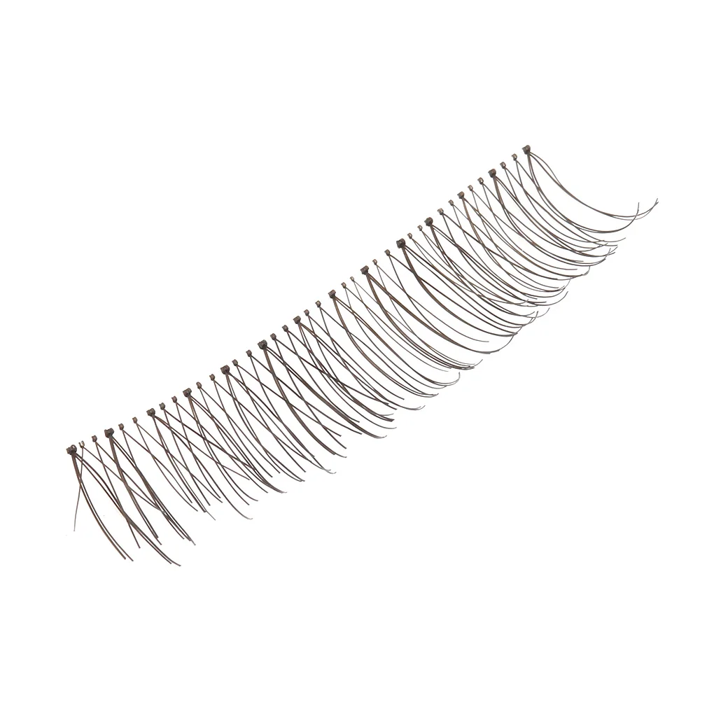 10 Pairs Reusable Handmade Fake False Eyelash Lashes Natural Transparent Stem Black Korean Style Professional Make-up 10 Pairs Reusable Handmade Fake False Eyelash Lashes Natural Transparent Stem Black Korean Style Professional Make-up