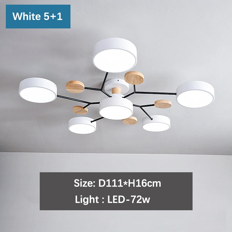 Modern Wooden Led Chandeliers for Living Room Fixtures Bedroom Grey Green White Ceiling Lamp Dining Kitchen Iron art Lighting long chandelier Chandeliers