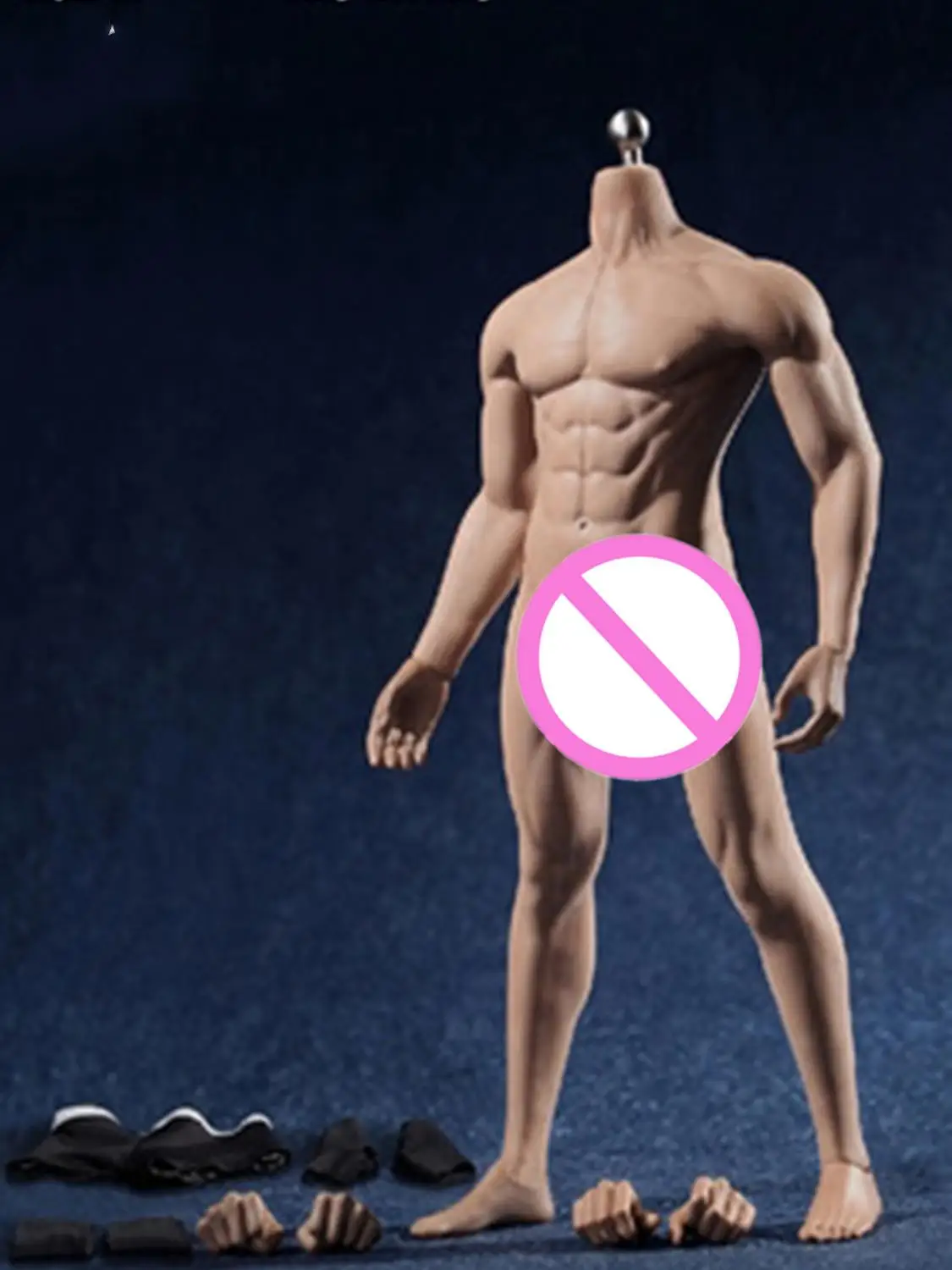 

1/6 Super-Flexible Male Seamless Body Fof 1/6 Figure/28 Point Of Articulation With Stainless Steel Skeleton PVC Action Model Toy