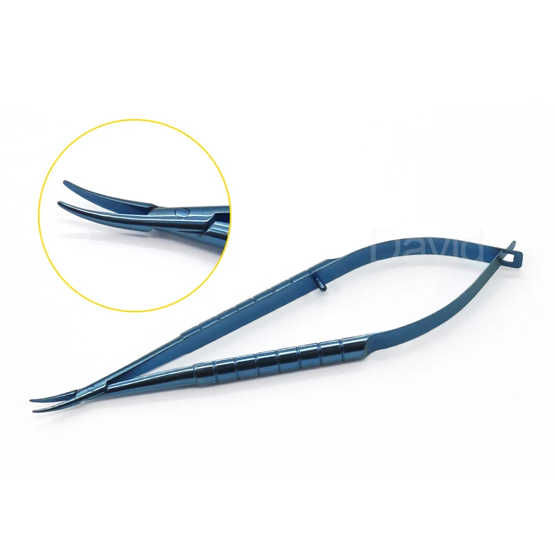 Surgical Instruments 12.5CM Titanium Alloy Micro Needle Holder Needle Holder Surgical Instrument Fine Surgery Tool straight elbow