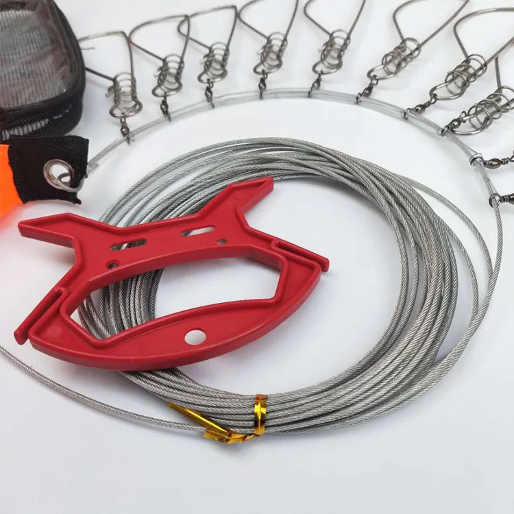 

Link Failure 10 M Stainless Steel Expansion Mouth-Fish Buckle with Buoyance Rod 10 Buckle Fishing Supplies