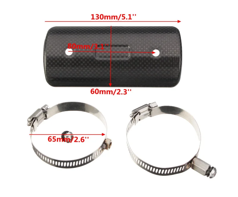 Мотоциклетные выхлопные трубы для Yoshimura Akrapovic SC среднего подключения соединительной трубы протектор коллектора тепловой щит углеродное покрытие - Цвет: B AR