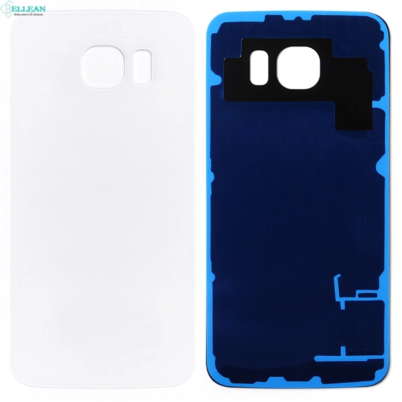 10 шт. Catteny G920 задняя крышка для Samsung Galaxy S6 стеклянная задняя крышка батарейного отсека задняя дверь Корпус чехол Замена