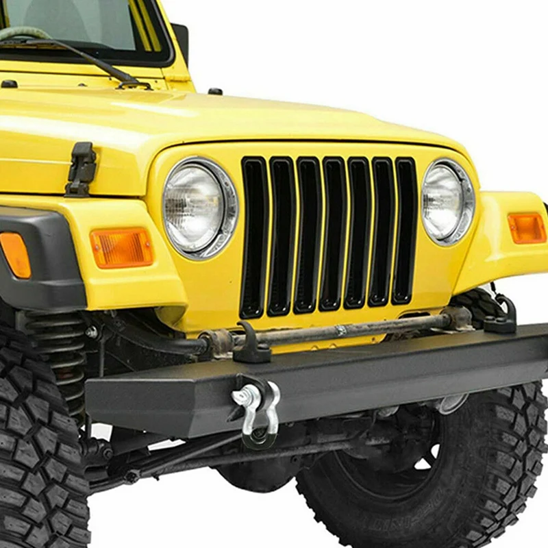 Front Grill Inserts Cover Trims Kit for Jeep Wrangler TJ 1997 1998 1999  2000 2001 2002 2003 2004 2005 2006 Accessories|Racing Grills| - AliExpress