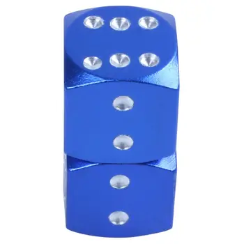 

Fashion2x Blue DiceTire/Wheel Stem Air Valve Caps Covers Car Truck ATV Motorcycle