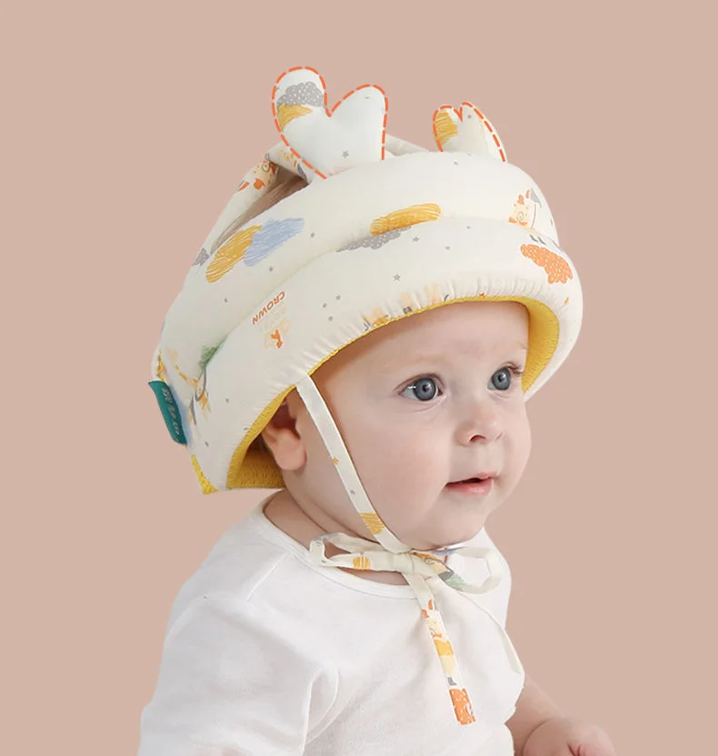 best baby accessories of year Baby Safety Protective Helmet For Babies Girl Cotton Infant Protection Hats Cartoon Children Cap For Boys baby stroller mosquito net