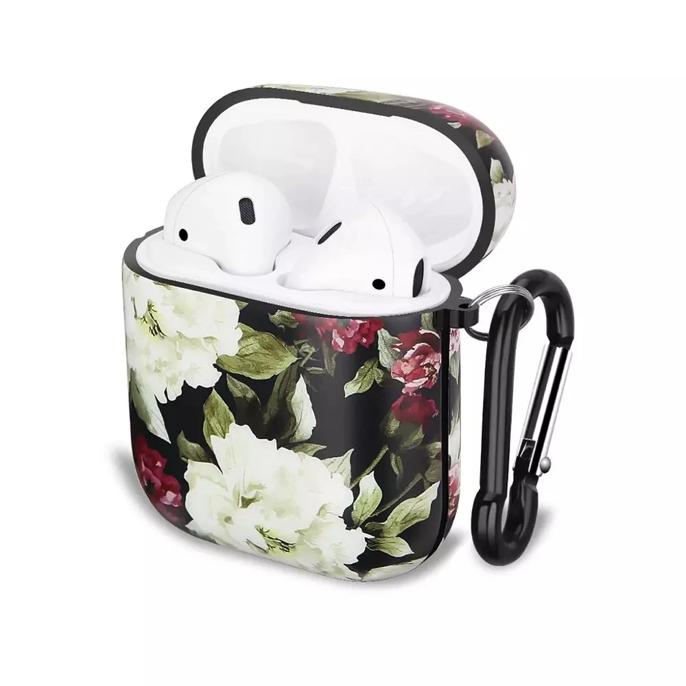 Красивый цветок аксессуары для наушников чехол защитный IMD ТПУ Apple Airpod зарядный с