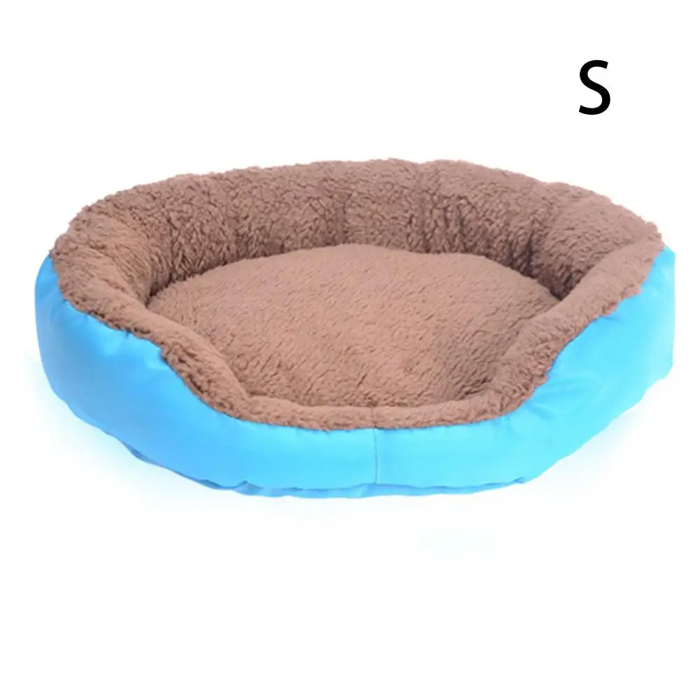 Blue Кровать для питомца, круглая, осенняя и зимняя, теплая, кошка, собака, универсальные кровати, маленькие и средние, карамельный цвет, для питомца, кошки, собаки, кровать - Цвет: Blue