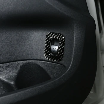 

For Mercedes Benz C Class W205 2014-2019 GLC 260 C180 C200 Carbon Fiber Car Door Trunk Switch Button Frame Decorative Cover Trim