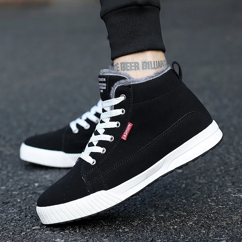 

Autumn And Winter Autumn And Winter New Style High-top Board Shoe Casual Warm 2017 Winter New Style Short Boots New Style Couple