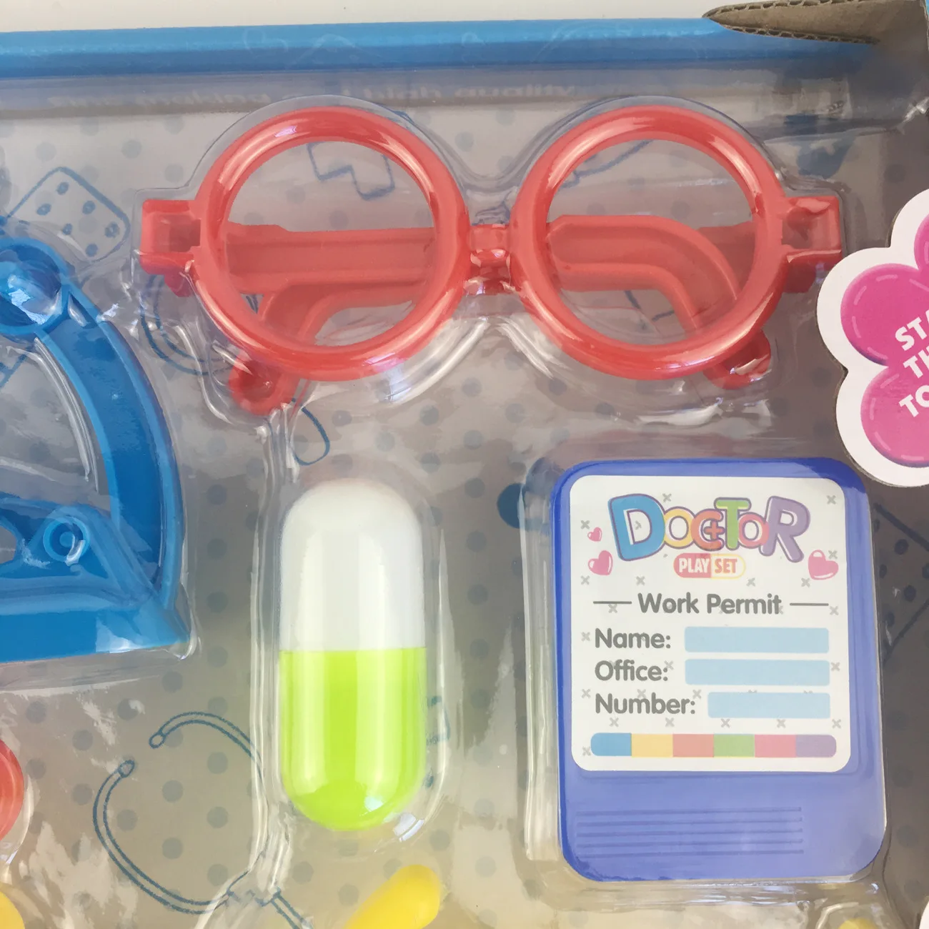 Детский игровой домик доктор игрушка модель эхометр игровой шприц, очки Набор доктора красочная коробка