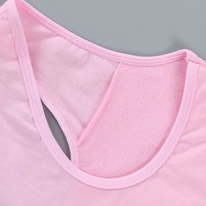 Junior Girl Racerback Cotton Sport Training Bra Letter Print Solid Color Wide Strap Underwear Bralette Seamless Layered Crop Top Junior Girl Racerback Cotton Sport Training Bra Letter Print Solid Color Wide Strap Underwear Bralette Seamless Layered Crop Top