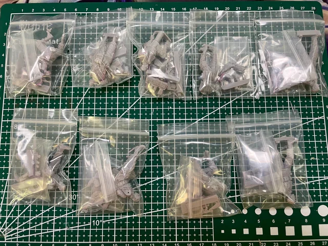 1/35 Scale Die-casting Manufacturing, World War II U.S. 101st Airborne Division, 9 People (no Cars), Unpainted 2