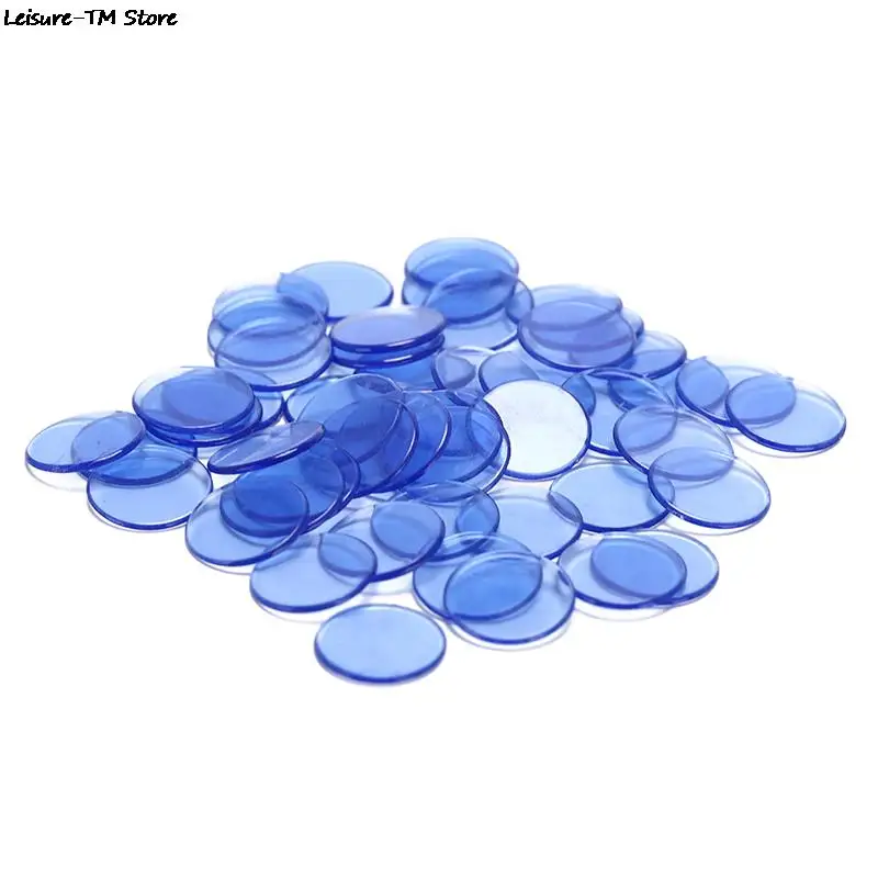 100Pcs/Lot Bingo Chips Markers for Bingo Game Cards Plastic Chips 5 Colors for Classroom and Carnival Games
