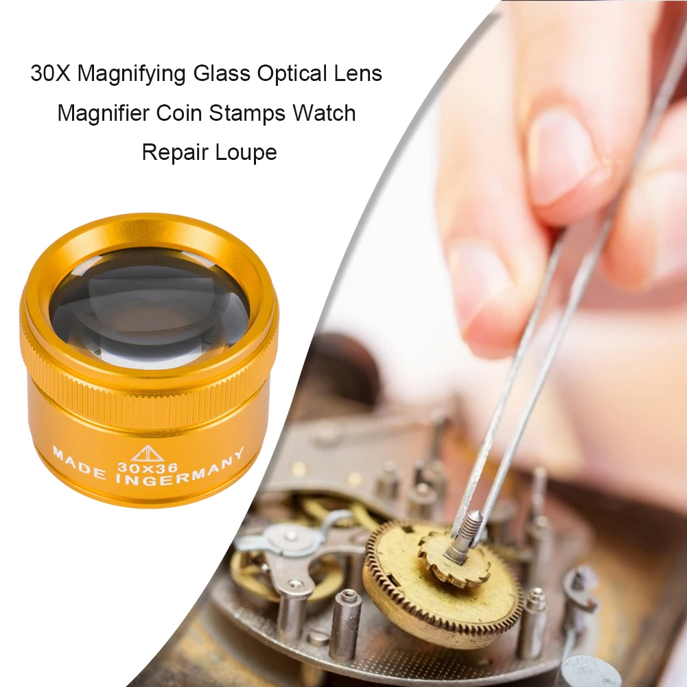 Magnifying Glass 3/5/10/30X K9 Optical Lens Monocle Magnifier Magnifier Eye Lens Watch Repair jewelry magnifier jeweler repair magnifier jewelry magnifying glass magnifying glass soldering magnifier soldering repair magnifier watch repair tool Coin Stamps Jewelry Lupe Loupe