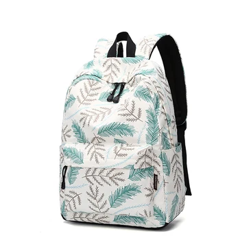 

3PCS / LOT Fresh Printing Preppy Style Backpack Student High Capacity Bookbag Computer Bag