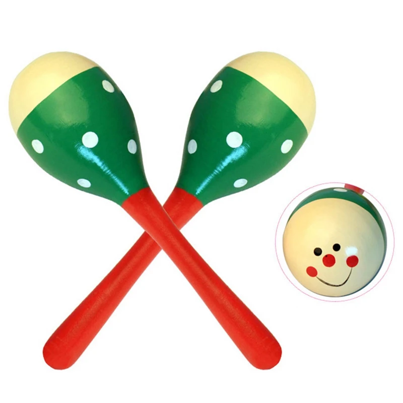 1 шт. Средний деревянный мультяшный песочный молоток детский музыкальный инструмент Раннее Образование Развивающие игрушки шейкер игрушка детская вечеринка