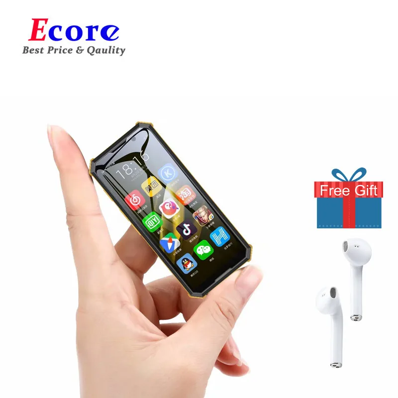 Melrose END Android Telefone Mini Portable Cheap Smartphone 3.4'' Fingerprint ID 5MP 4G 3GB RAM Ultra Slim Mobile Phones