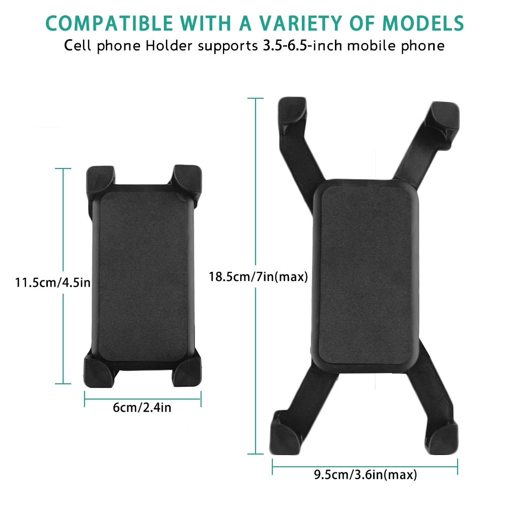 Держатель для телефона для мотоцикла, крепление для электродвигателя, 3,5-6,5 дюймов, подставка для телефона для велосипедов, электрических автомобилей с зарядным устройством USB