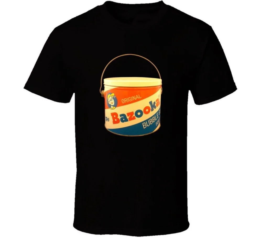 Оригинальная Винтажная Футболка Bazooka Joe Bubble Gum Bucket в стиле ретро хлопковая