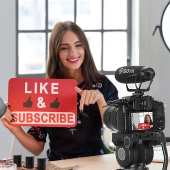 

Camera Microphone Directional Condenser Recording Shotgun Video Mic Universal for Comica Canon Nikon Sony Stereo Receiver