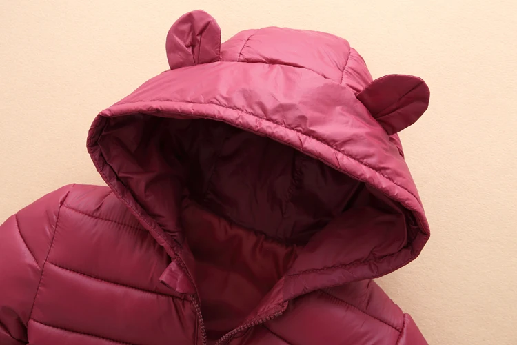 Pudcoco/теплая зимняя куртка-пуховик для маленьких мальчиков и девочек, зимний комбинезон с капюшоном, милый медведь, шапка, пальто, верхняя одежда