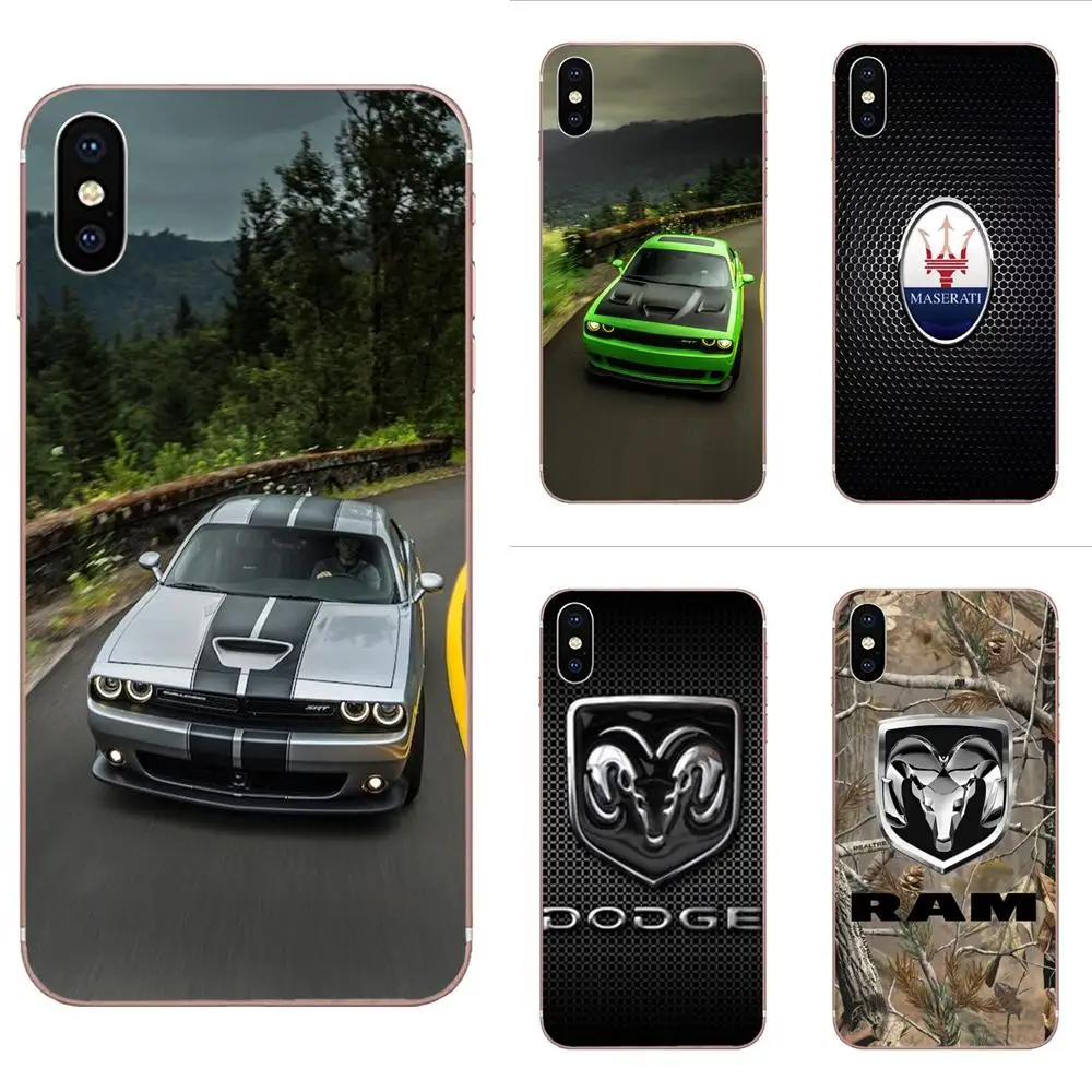 

TPU Mobile Shell For Samsung Galaxy Note 5 8 9 S3 S4 S5 S6 S7 S8 S9 S10 5G mini Edge Plus Lite Dodge Challenger Ram Logo