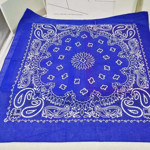 New Fashion Hip Hop 100% Cotton Bandana Square Scarf 55cm*55cm Black Red Paisley Headband Printed For Women/Men/Boys/Girls - Image 43