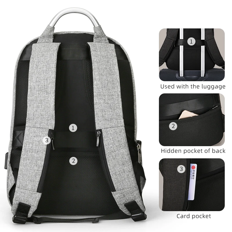 Mark Ryden Man Backpack Anti-thief Waterproof Portable Bag Can Fit 15.6inch Laptop Male Bags