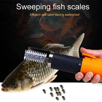 

Portable Automatic Fish Scale Planer Clean Fish Remover Cleaner Descaler Scraper Seafood Tools Kitchen Fish Scaler