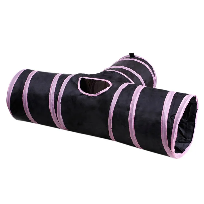 Туннель для кошек игрушки для кошек котенок 3 отверстия складной Crinkle Кот игра игрушка «туннель» с мячом кошка головоломка игрушка