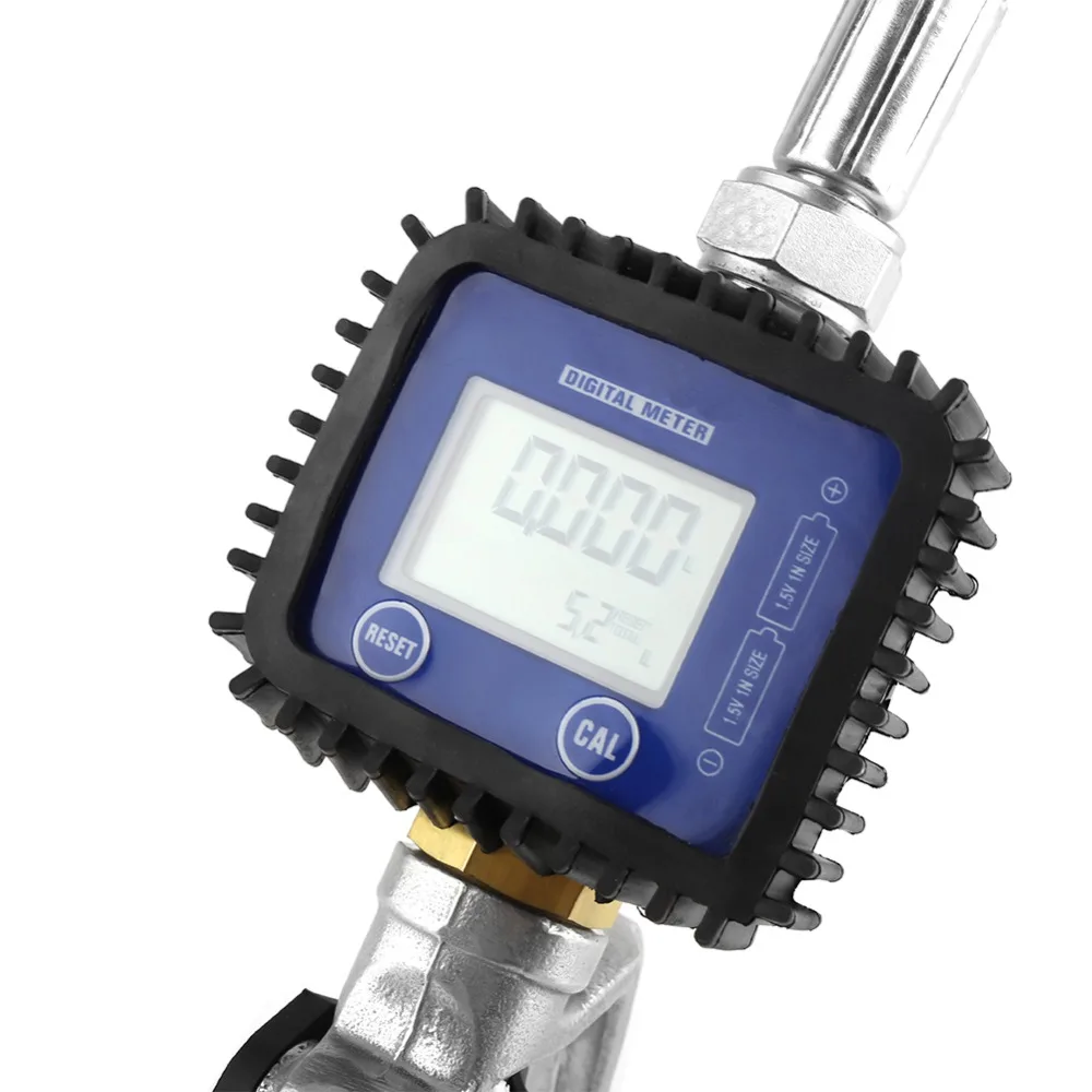 Oil Fuel Meter Nozzle Digital LCD Fuel Oil Meter Lubricant Nozzle Fueling With For Filling Fluid fuel nozzle gun