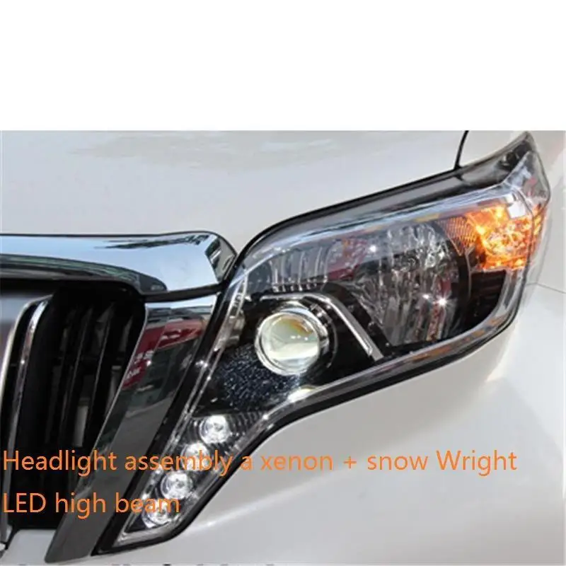 MODEL B Automovil дневные ходовые Neblineros внешние Luces Para Cob Автомобильные Drl светодиодные фары автомобильные фары в сборе 16 для Toyota Prado - Цвет: MODEL B