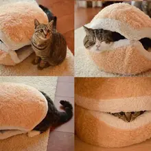 Мягкая Плюшевая кровать для домашних животных, кошек, кошек, спальный мешок, диванная подушка