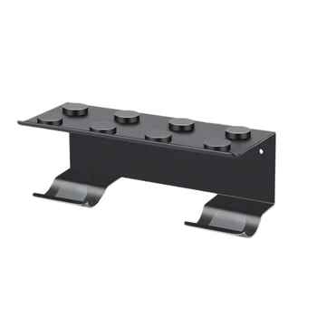 

Nail-Free Aluminum Multipurpose Shelf Wall Mounted for Dyson Hair Dryer Storage Rack Bathroom Curling Iron Holder Black