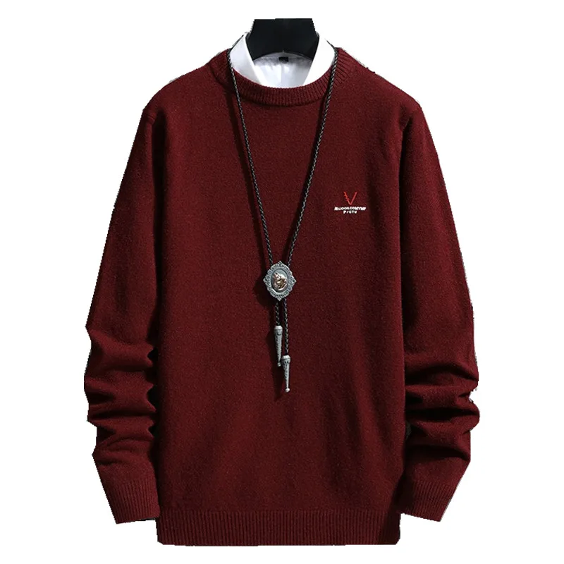 Jersey de cuello alto para hombre, ropa de invierno Harajuku estilo coreano, jersey de alta moda para hombre