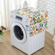 Крышка стиральной машины с карманом, верхняя крышка холодильника, пылезащитная крышка для домашнего хранения, защита от пыли, Бытовые аксессуары