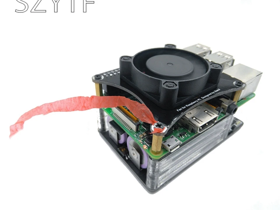 Raspberry pi 2 3 4 b+ бесшумный вентилятор теплоотвод скорость ветра ШИМ управляемый