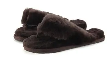 

YEELOCA 2020 Natural Sheepskin Home Slippers a001 Fashion Winter Women Indoor Fur Slippers Warm Wool Flip Flops Slipper KZ01-12