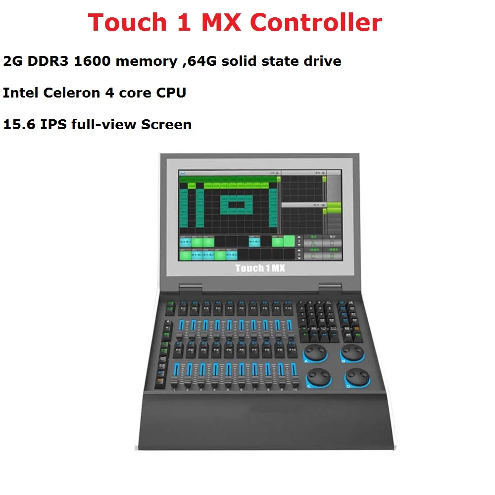 Сенсорный прожектор с подвижной головкой 1MX DMX контроллер освещения для сцены