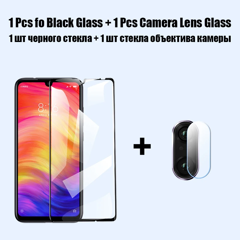 2in 1 Камера светильник объектив Защитная Стекло для Xiaomi Redmi 6 6A 7 7A закаленное Стекло Экран протектор Redmi 8A фотокамеры мгновенного действия 8 7 6 K20 Pro Стекло